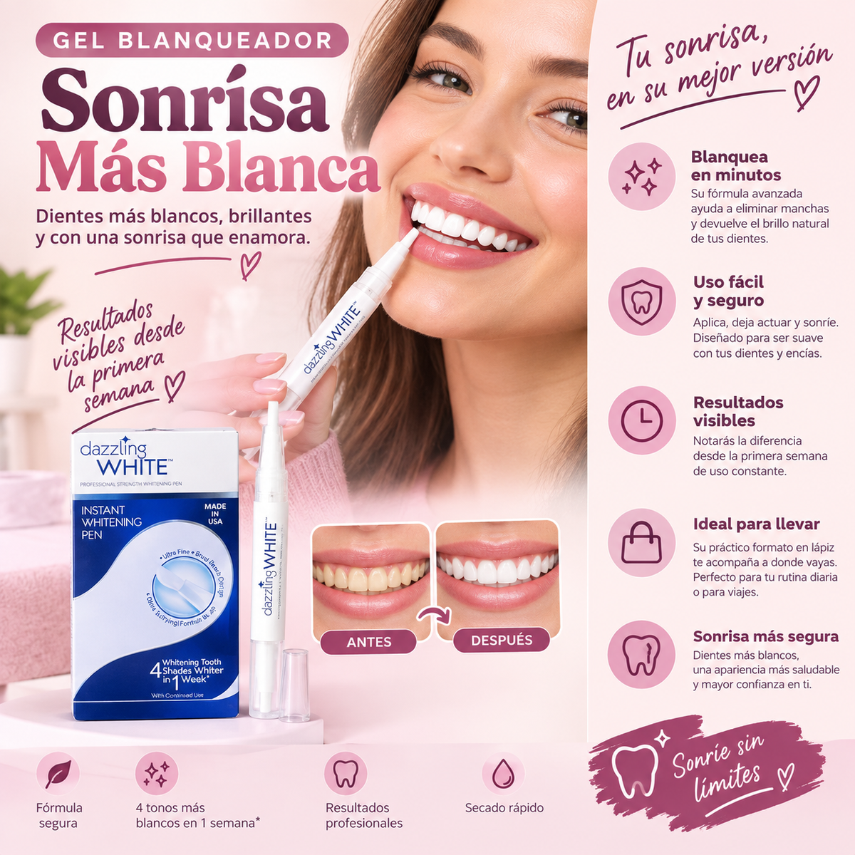 Blanqueador Dental En Gel