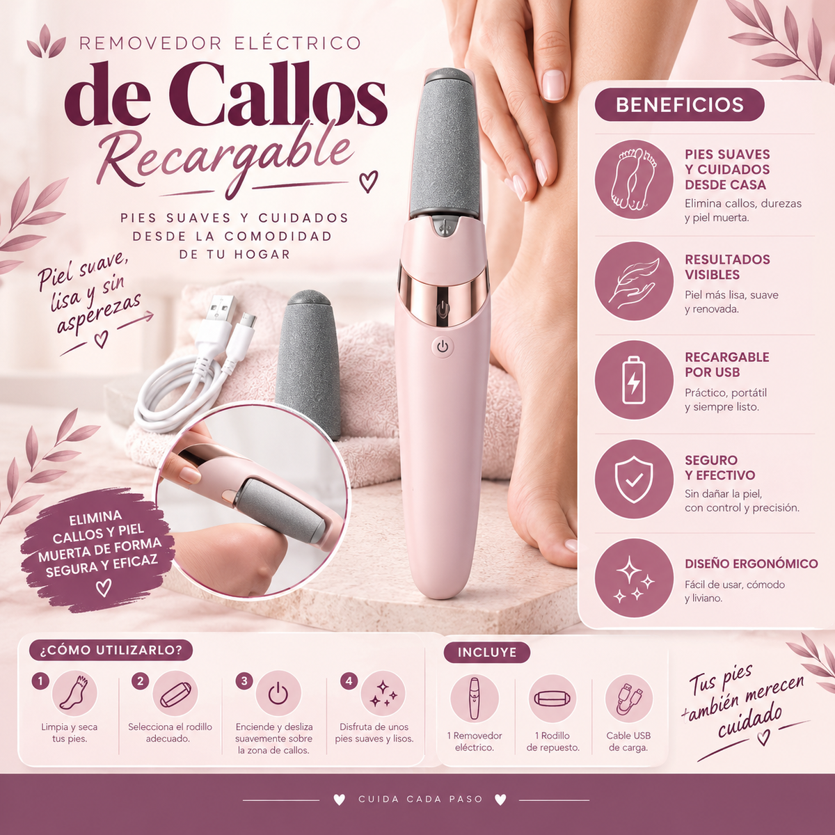 REMOVEDOR ELECTRICO DE CALLOS