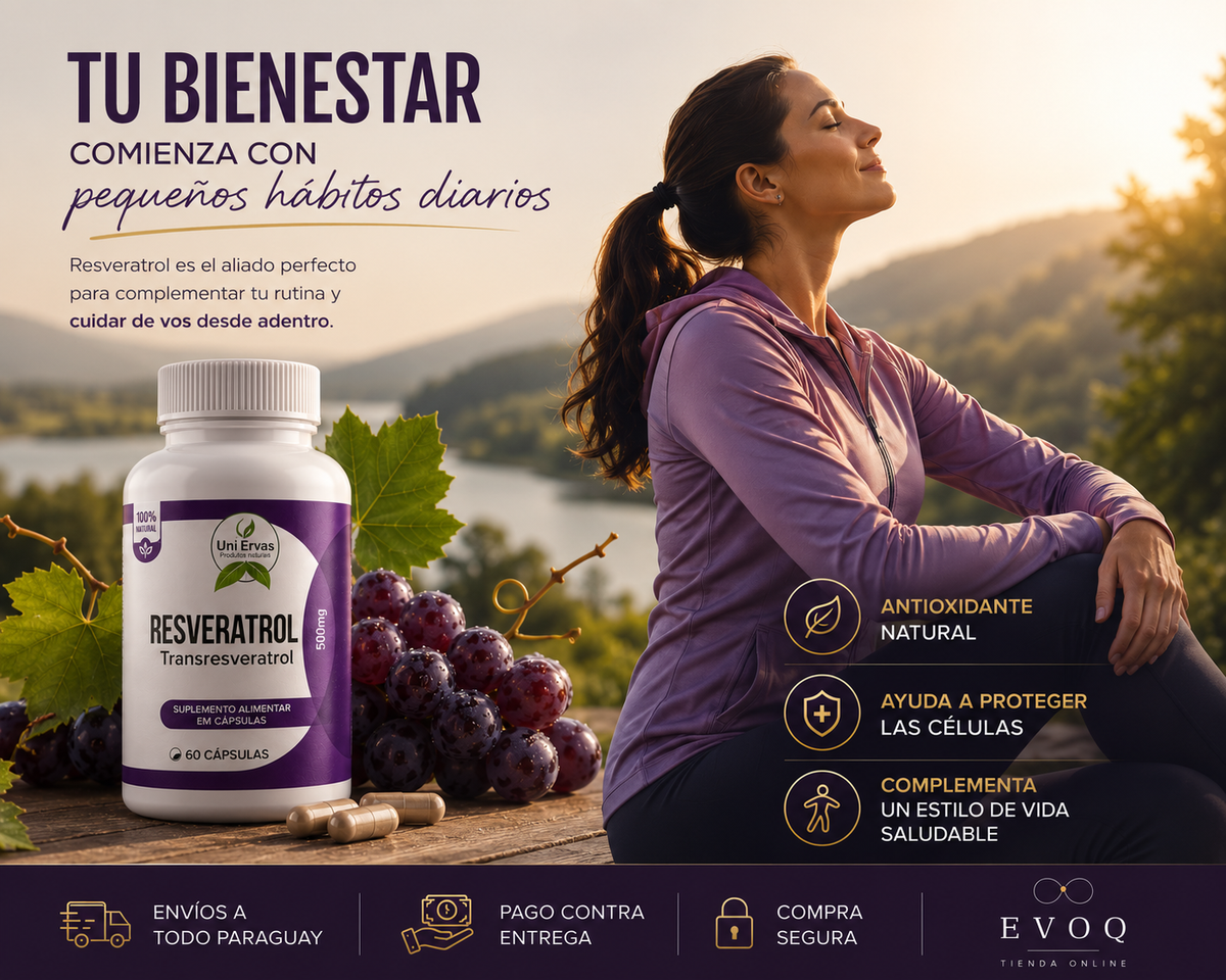 Resveratrol Antioxidante | 60 Cápsulas