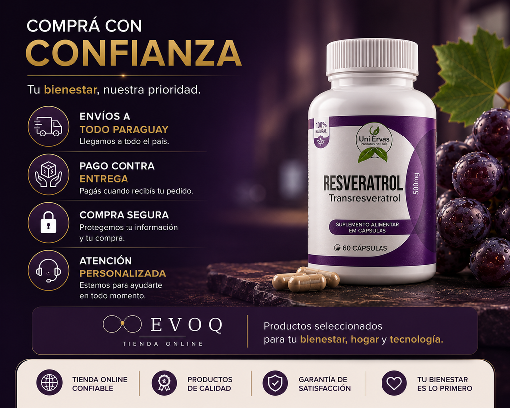 Resveratrol Antioxidante | 60 Cápsulas
